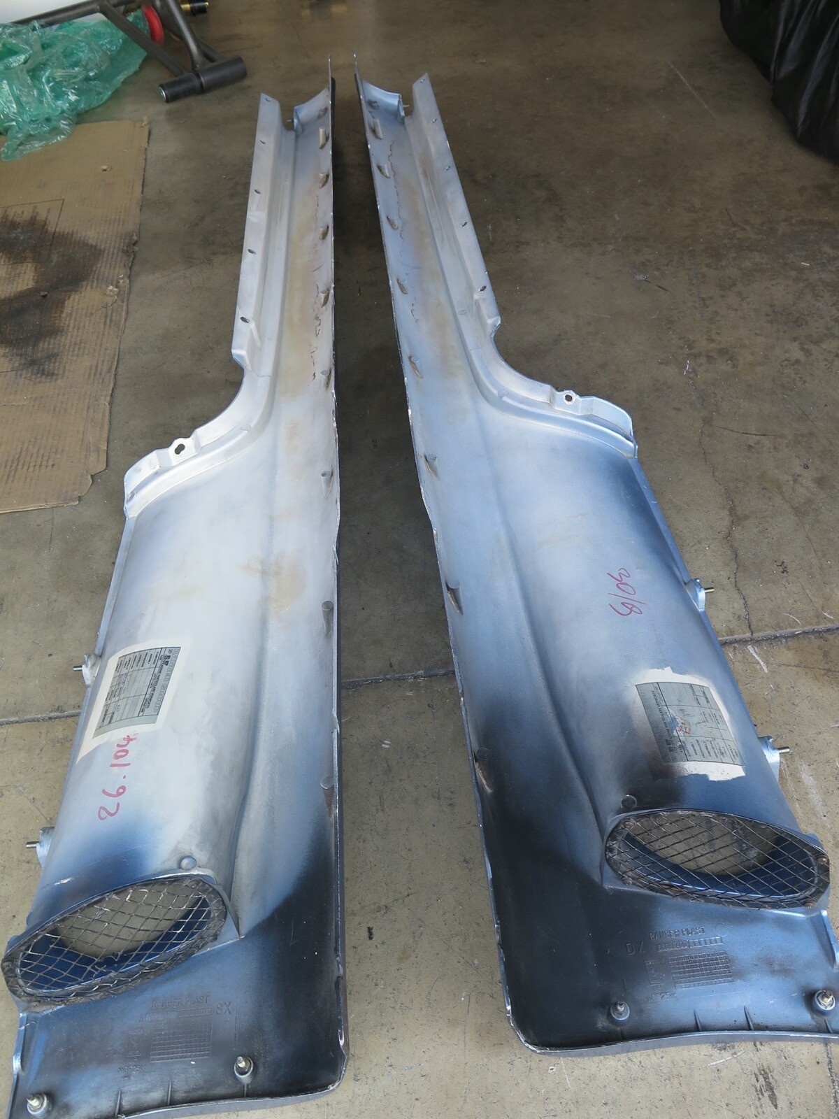 Ferrari F360 Modena Rocker Panel Covers Pair 66099500, 66099400   (19E1)