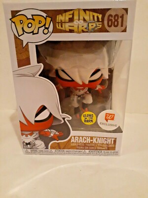 Funko Pop Infinity Warps Arach-Knight #681 Glow In The Dark Walgreens Exclusive