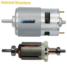 High Quality 775 Motor 12V 24V Double Ball Bearing High Speed DC Motor