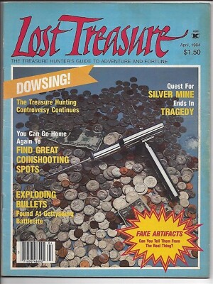 LOST TREASURE magazine April 1984 Quest for Silver Mine ends in Tragedy