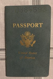 U.S. 1963 Vintage Travel Document/passport