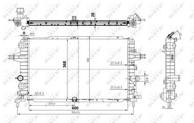 FOR NRF 50143 RADIATOR