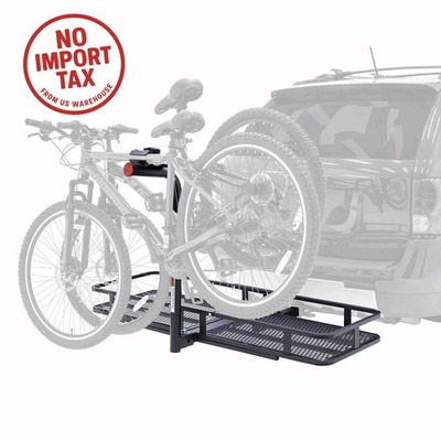   FREE SHIP Elevate Outdoor Steel Basket Cargo Carrier with 2-Bike Rack free