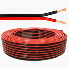 5m Red & Black  2 Core 24 Strand 0.19mm² Loud Speaker Cable Audio Home HiFi Wire