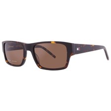 Tommy Hilfiger Brown Rectangular Men's Sunglasses TH 2017/S 0086/70 56