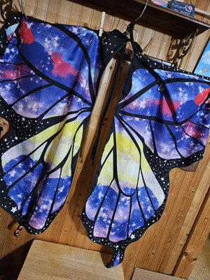 Butterfly Wings Adult Monarch Soft Costume Cosplay New No Tags One Sz 12291