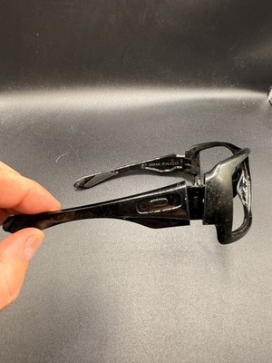 Oakley Big Taco Polished/Metallic Black Frame (No Clips/Icons) | eBay