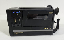 1985 Vintage Sony Video 8 Handycam CCD-M8u 8mm Video Camera Recorder UNTESTED