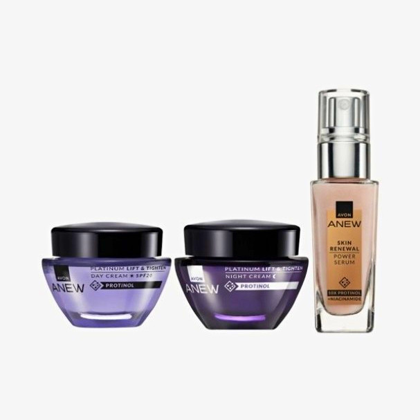 Avon ANEW Platinum Lift & Tighten Day & Night Cream SPF20 + Power Serum