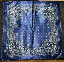 Wild Rag Scarf Cowboy Scarves Buckaroo Bandana Cowgirl Blue