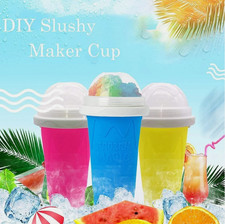 Slushy Cup Maker Frozen Magic Squeeze Cup Pink Blue Green Yellow UK