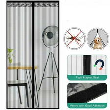 Heavy Duty Magnetic Screen Door   Mesh Curtain, Mosquito  Bug Net, Hands-Free
