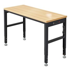 48  Adjustable Workbench Heavy Duty Wood Work Bench 2000 Lbs Load Capacity Work