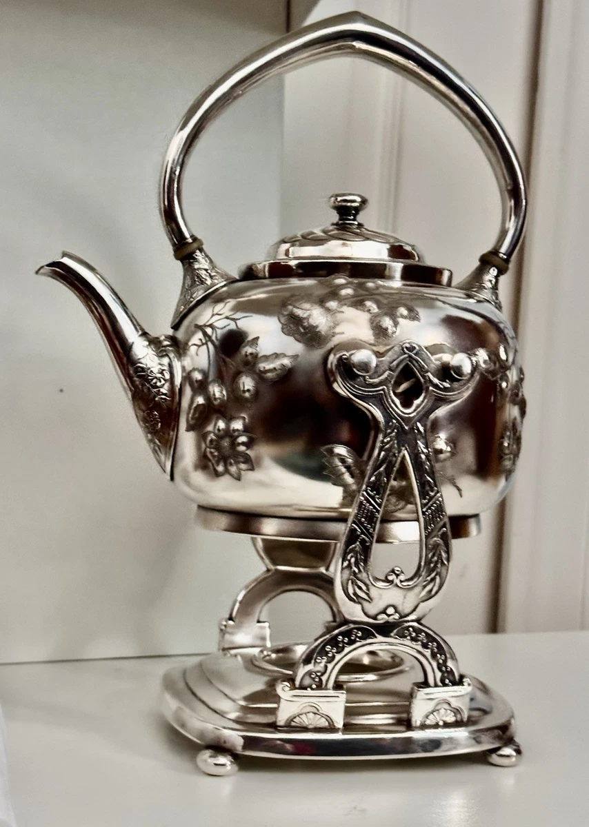 Reed & Barton Victorian Antique US Silver-Plated Teapots, Coffee