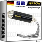 komplettanlage open schwarz tech arrow fur kawasaki z650 z-650 2017 17 2018 18