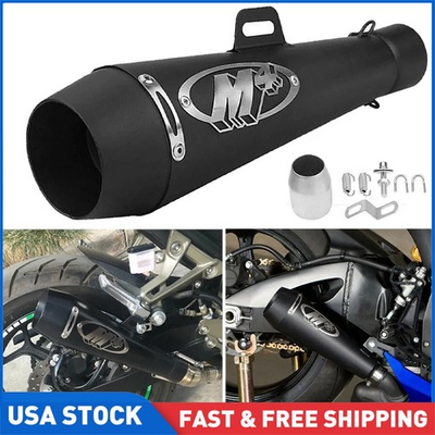 #ad M4 Motorcycle Exhaust Muffler Pipe DB Killer Slip On Exhaust For Suzuki Yamaha $28.99