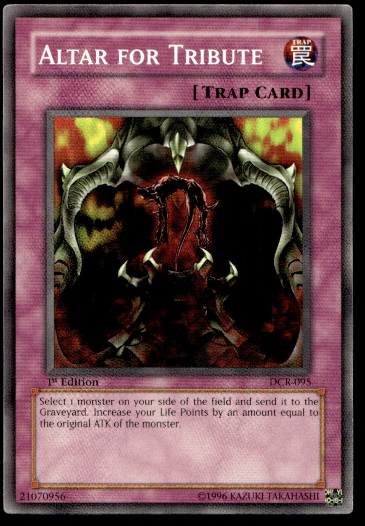 Altar for Tribute Dark Crisis DCR-095 MP YuGiOh TCG | Buy 1 Get 2 Free