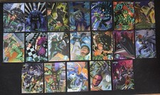 1995 Fleer Metal Batman Forever 19 Card Lot Batman Robin Riddler 2 Face (READ)