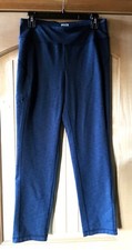 Womens Duluth Trading Co Blue Pull On Straight Leg Pants S 29