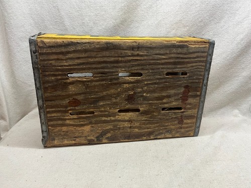 Pepsi wood crate yellow / blue Southern wooden box inc Jonesboro Ark. Vintage. - Picture 5 of 6