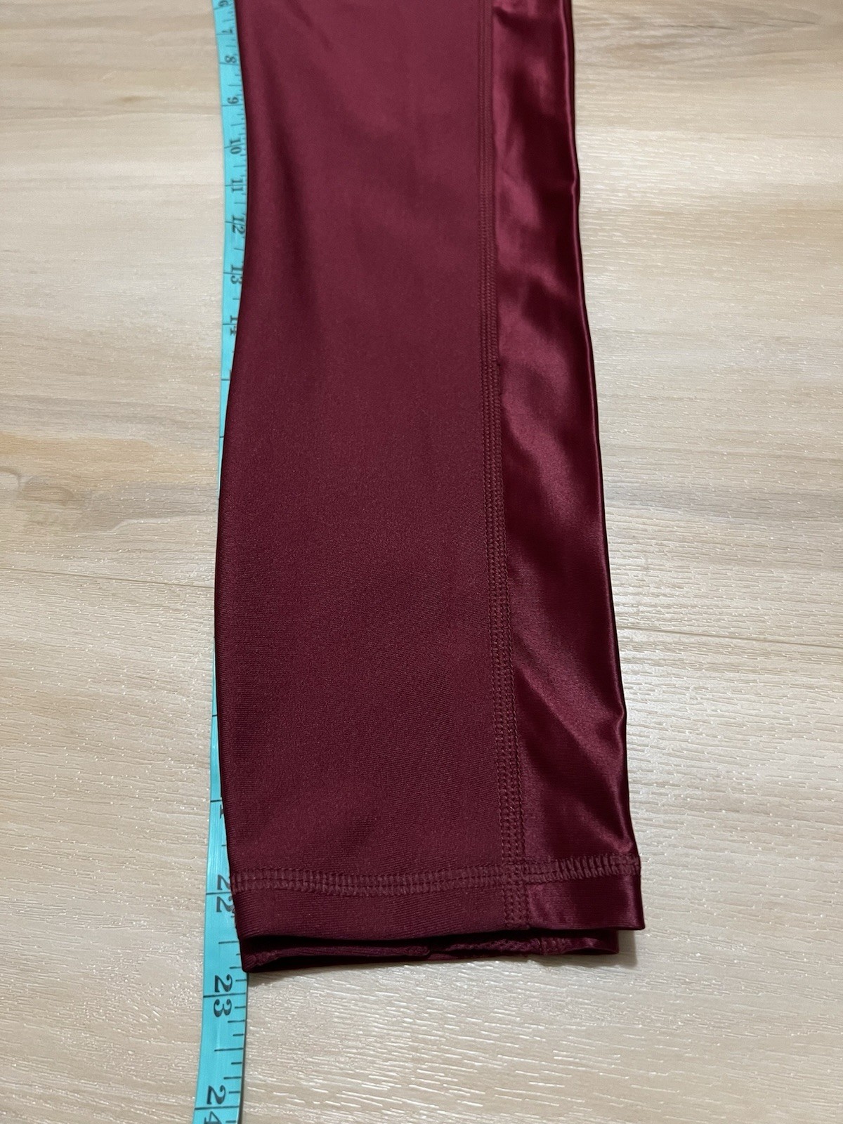 Under Armour Women's Burgundy Red HeatGear High Rise Ankle Leggings Size SM thumbnail 8