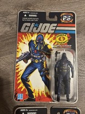 GI JOE 2008 COBRA COMMANDER Leader Figure Hooded 25th Anniversary MOC NEW