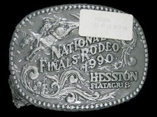 UE15139 NOS NFR 1995 NATIONAL FINALS RODEO HESSTON COLLECTOR BELT BUCKLE