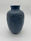 VINTAGE 1937 ROOKWOOD #6551 BLUE “Flying Birds” Ducks & Trees Vase M