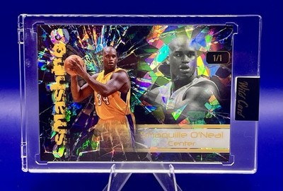 Shaquille O Neil Shaq Smashing 1/1 Alumination Wild Card Cracked Ice