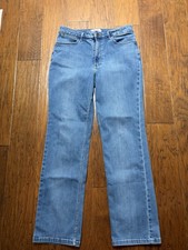 Vintage Women's Wrangler Jeans 12x32 High Rise True Straight Stretchy Curvy Girl
