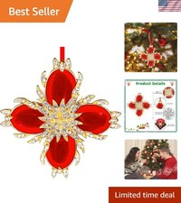 Traditional Metal Holy Cross Christmas Ornaments - Includes Beautiful Gift Box