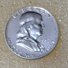 1957 Franklin Half Dollar • Brilliant BU • Flashy Surfaces • 90% Silver (Lot 2)