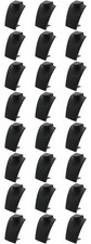 Black Leather Bust with Retractable Stand Jewelry Display 8 1/4" Tall Pack of 24