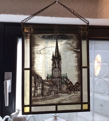 Fensterbild Hüls Krefeld  Signiert Pitt van Treeck ,Kirche