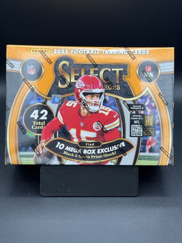 2025 Panini Select Football Sealed Hobby Mega Box Black & Green Shock Sealed