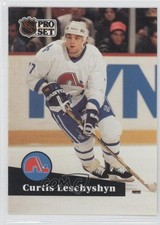 1991-92 Pro Set Curtis Leschyshyn #198 t4m