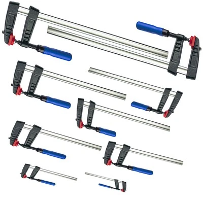 VAGO-TOOLS Schraubzwinge Zwingen Leim-/Klemmzwinge 150/200/250x50 300/500/800/1000x120mm
