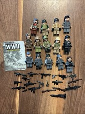 LEGO WW2 Custom Minifigure German Americans Weapons Helmets Brickarms Mini Figs