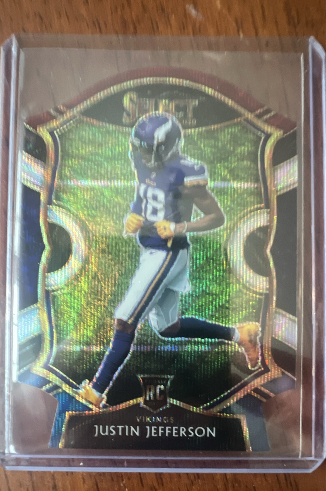 2020 Panini Select - Concourse Justin Jefferson #61 Tri-Color Prizm Die-Cut (RC)