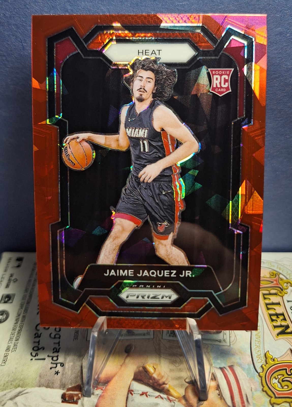 2023-24 Panini Prizm Red Ice Parallel #137 Jaime Jaquez Jr RC Rookie
