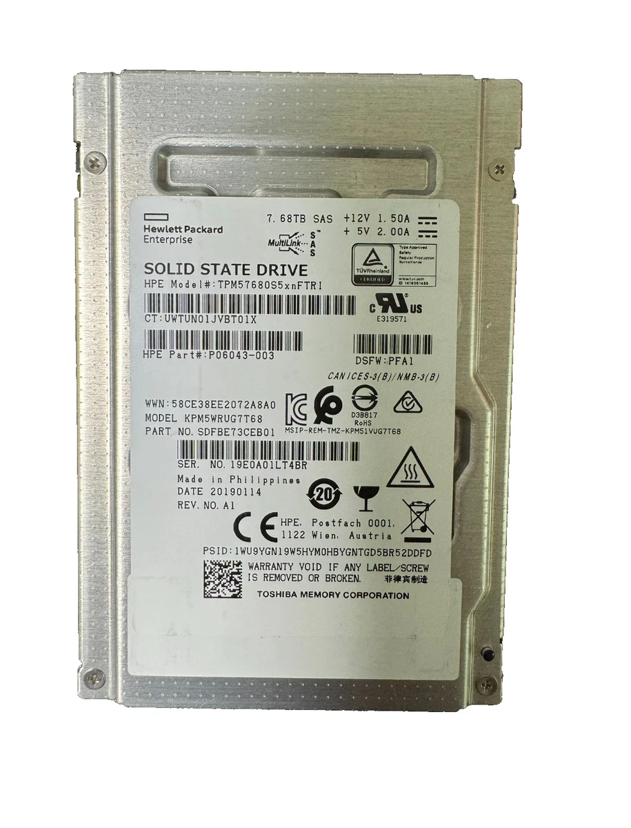 Toshiba SAS Solid-State Drives 2.5 in Form Factor for sale | eBay