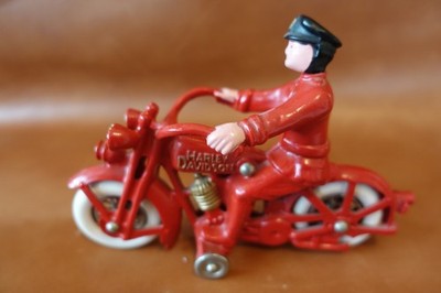 Vintage 1929 Model JD Harley Davidson Cast Iron Motorcycle W/Swivel Head