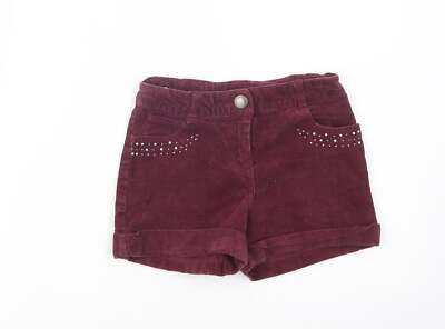 Dunnes Stores Mädchen lila Baumwolle Chino Shorts Größe 7 Jahre normal