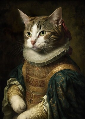 Aristocratic Cat - Cute Funny Animals - Poster | eBay