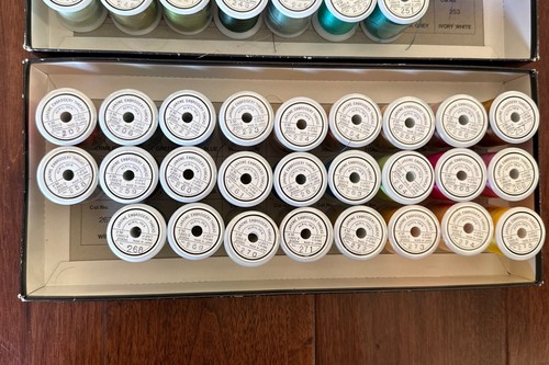 🧵VTG Janome Embroidery Thread Spools Boxes No 1, 2 AND 3 Japan New Home Sewing - Picture 9 of 10