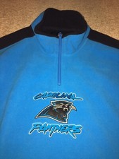 NFL Carolina Panthers Reebok Team Apparel Rare Vintage Fleece Pullover Sweater
