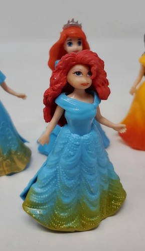 Disney Princess Magiclip Magic Clip Doll Lot Belle Ariel Merida 7 dolls lot - Picture 2 of 18