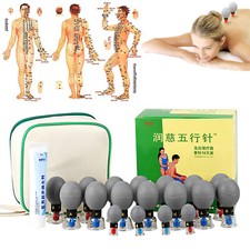 18 / 12 PCS Magnetic Acupressure Suction Cup for Self Treatment Wu Xing Zhen