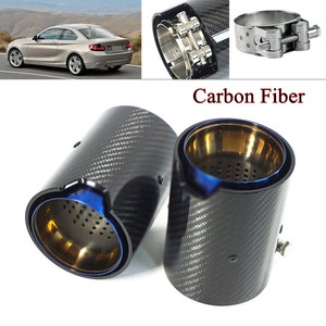 2PCS Carbon Fiber Exhaust Tail Tips Fit for BMW M2 M3 M4 M135i M235i M140i M240i | eBay
