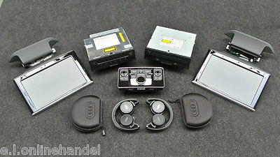Audi A8 S8 W12 4H Rear Entertainment Multimedia Unit 2x Display DVD Bedienteil